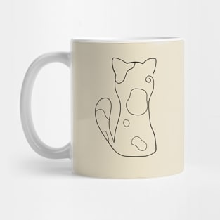 Cat Silhouette with Spots Mug